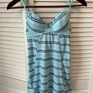 Light Blue Striped Sleep Chemise - Women Intimates